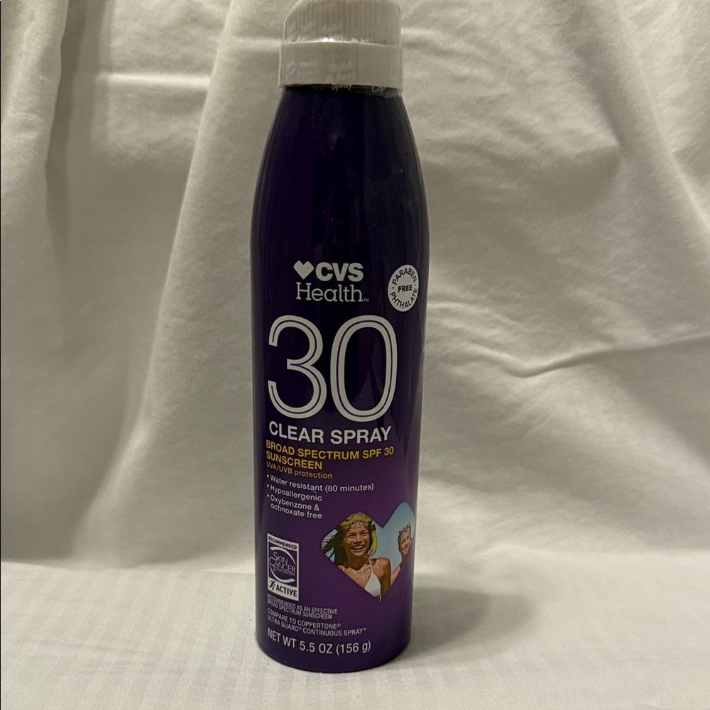 CVS Health Purple Clear Spray Sunscreen SPF 30